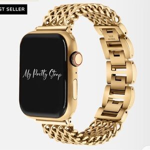 Gold My Pretty Strap Smartwatch Chain Link Band
